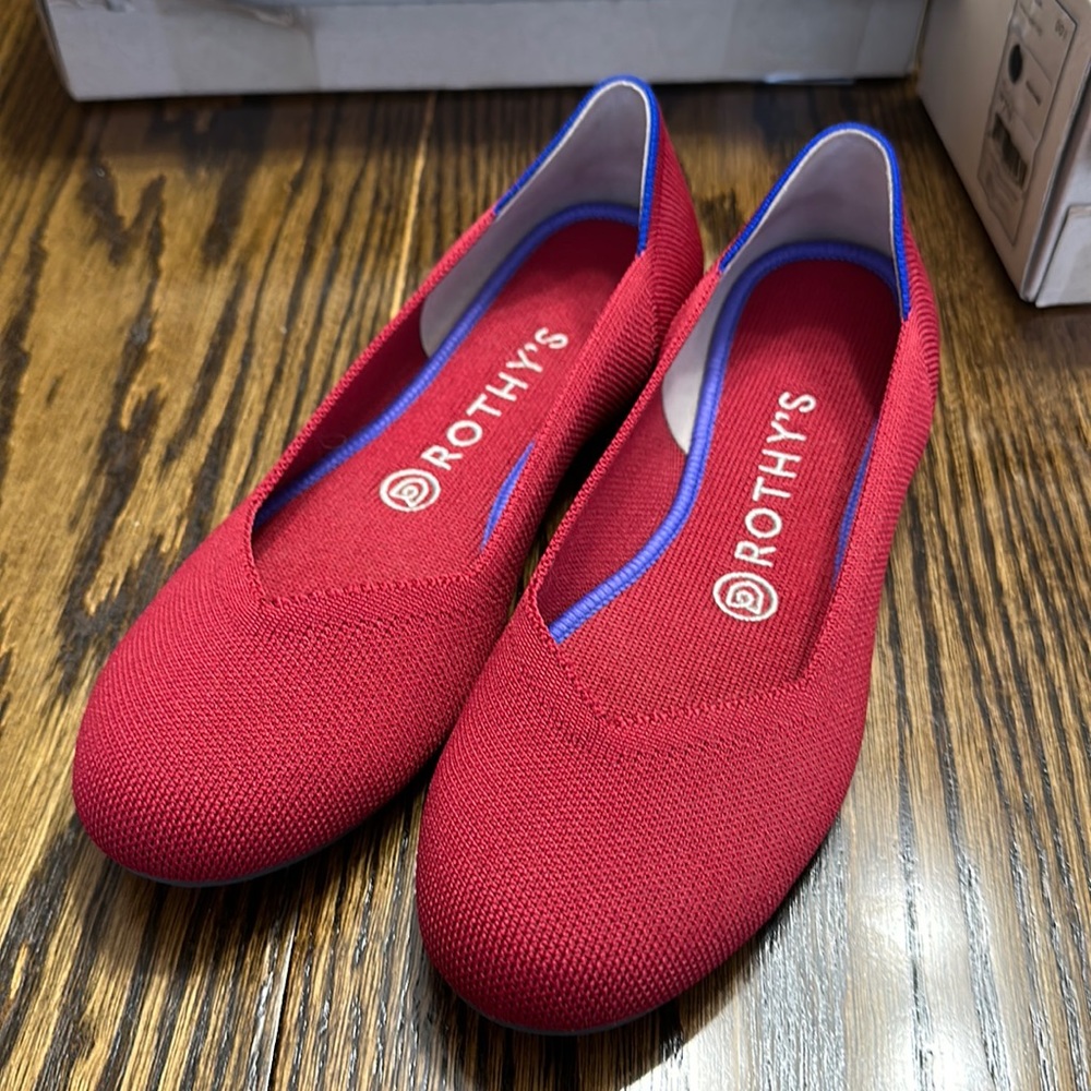 Rothy’s The Flat Scooter Red 7.5